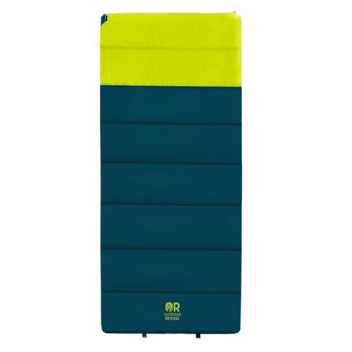 Redwood Sleeping Bag in Teal & Lime