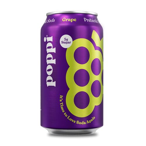 Grape Prebiotic Soda - 12 oz Can