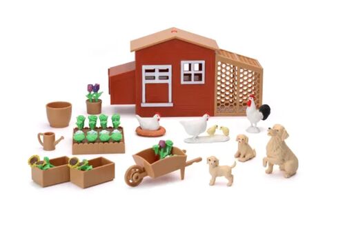 Country Life Chicken Coop and Gardening Play Set