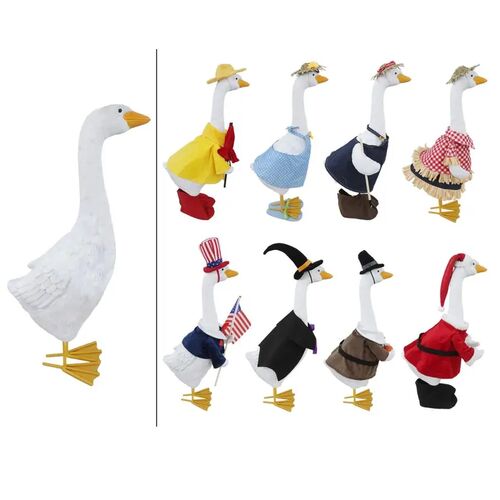 24" Goose Statue with Outfits
