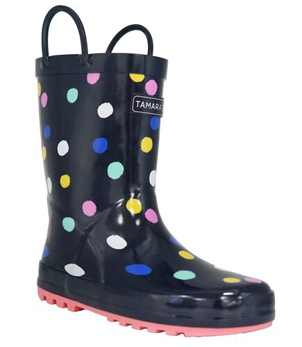 Girl's Polka Dot Rain Boots