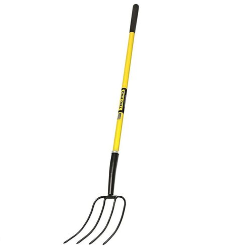 4-Tine Tru Pro 50" Manure Fork W/Fiberglass Handle