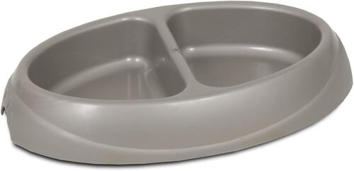 Ultra Lightweight Double Diner Pet Dish in Assorted Colors - Medium