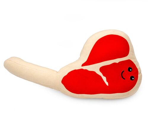 10" T-Bone Steak Dog Toy