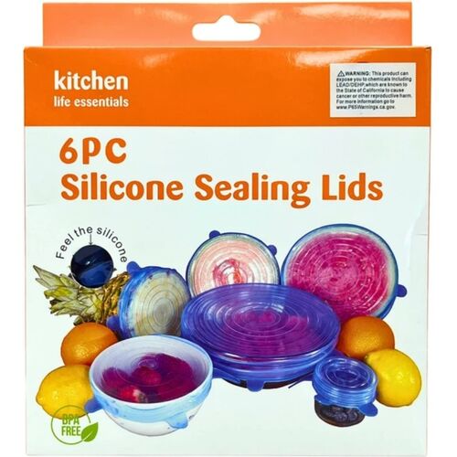 6-Piece Silicone Sealing Lids