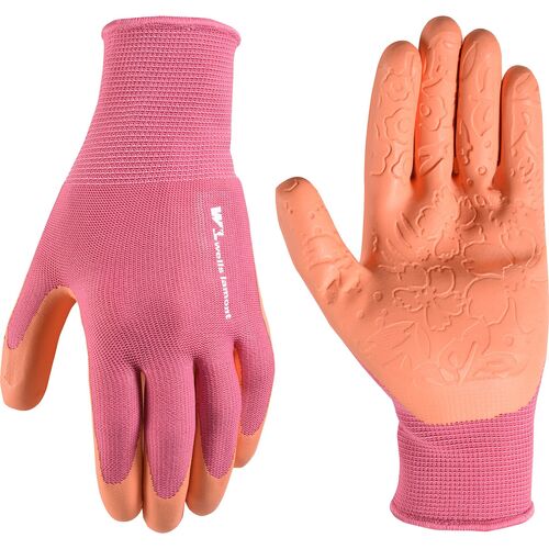 Women's Embossed Latex Coated Grip Gloves