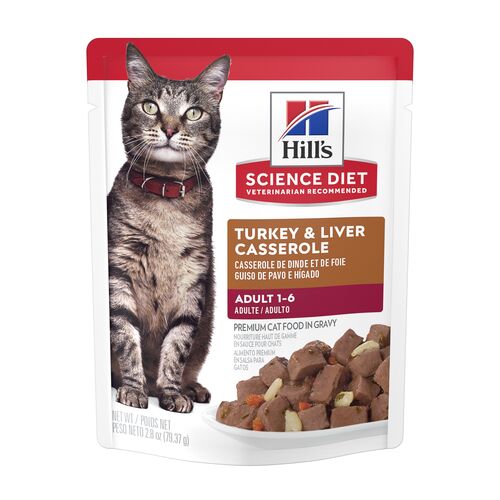 Adult Turkey & Liver Casserole Cat Food - 2.8 oz Pouch