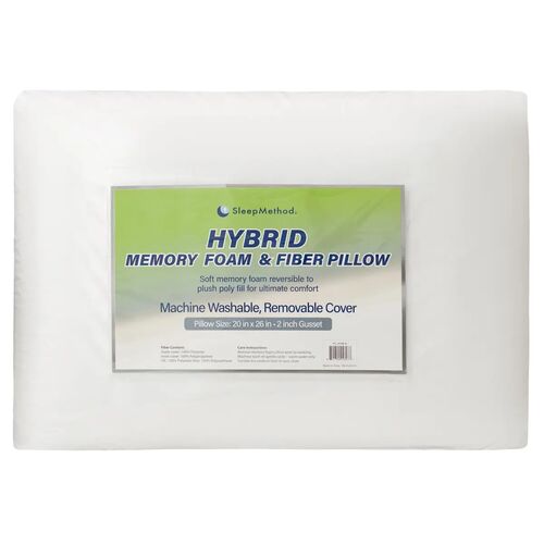 Hybrid Memory Foam and Fiber Pillow