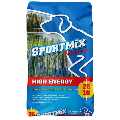 Premium High Energy 26/18 Adult Dry Dog Food - 50 Lb