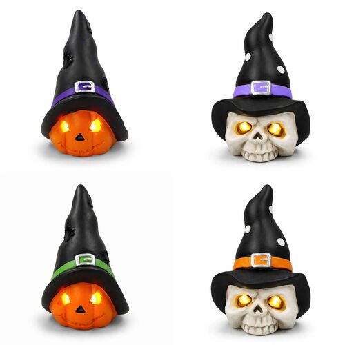 3" LED Pumpkin/Ghost Decor - Assorted
