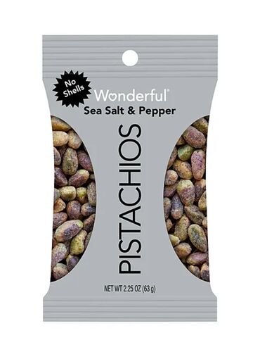 No Shells Sea Salt & Pepper Pistachios - 2.25 oz