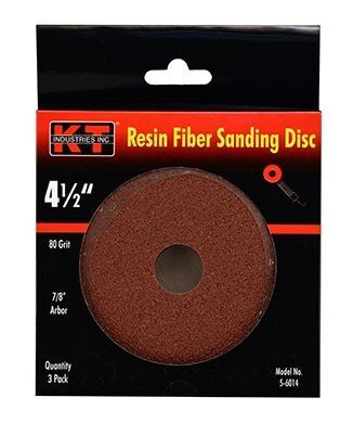 80 Grit 4.5" Sanding Disc 3-Pack