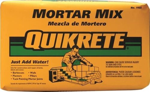 10 Lbs Mortar Mix Gray To Gray Brown Powder