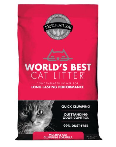 Multiple Cat Natural Corn Clumping Cat Litter - 14 lb Bag