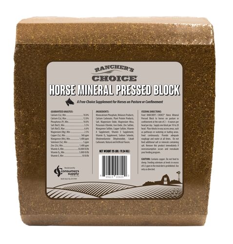 Horse Mineral Block - 25 Lb