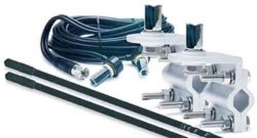 PowerWhip 1,000W Double CB Antenna Kit in Black