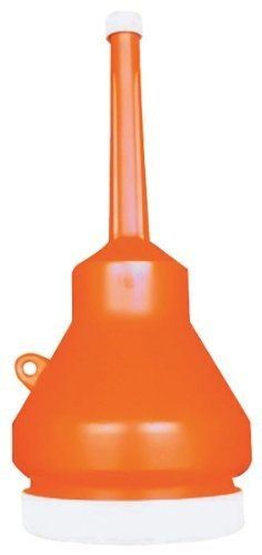 1-Pint Orange Double Capped Funnel