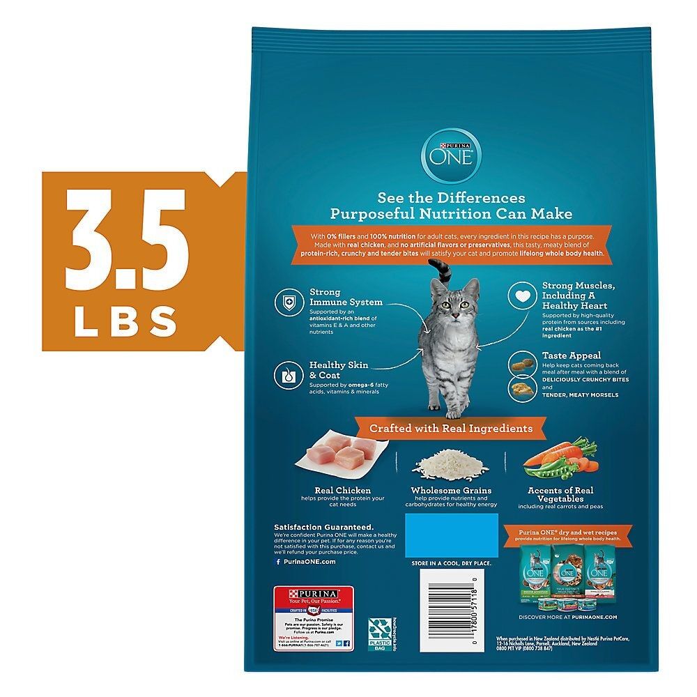 ONE Tender Selects Blend Chicken Dry Adult Cat Food 3.5 Lb