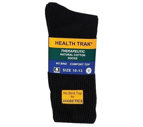 Men's No Bind Health Track Therapeutic Sock 2-Pack