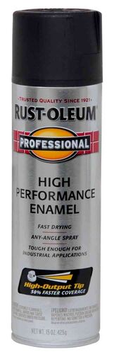 Professional High Performance Enamel in Flat Black - 15 oz