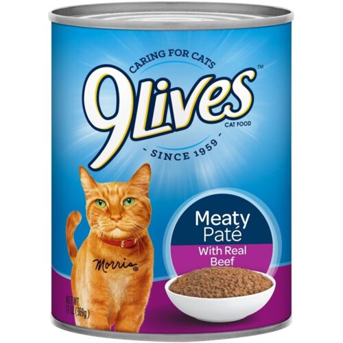 Meaty Pate with Real Beef Dinner Canned Cat Food 13 oz