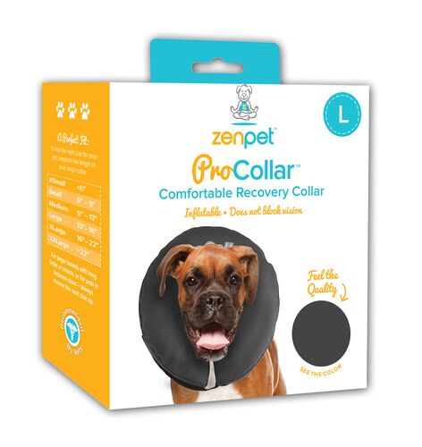 Zen Collar Recovery Neck Collar for Dogs - Large