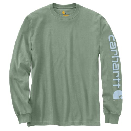 Men's Loose Fit Heavyweight Long Sleeve Logo Sleeve Graphic T-Shirt
