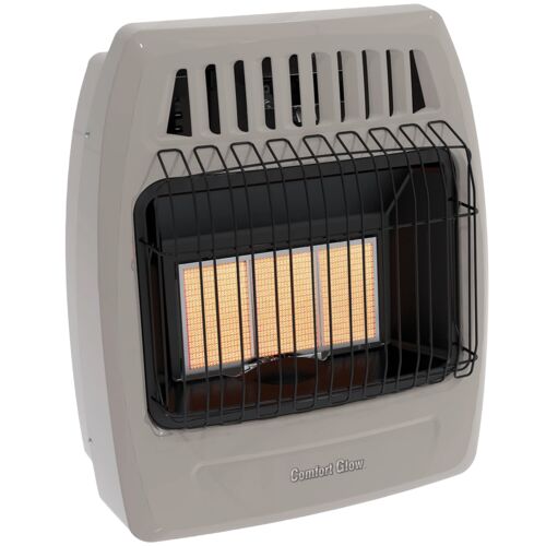 3 Plaque Propane & Natural Gas Infrared Vent Free Wall Heater - 18,000 BTU