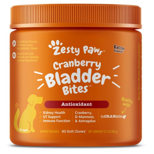 Cranberry Bladder Bites in Chicken Flavor - 90 Count Jar
