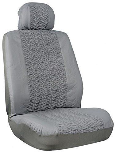 Gray Scrunchy Low Bucket Seat Cover