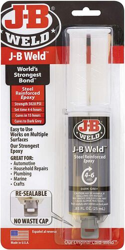J-B Weld Steel Reinforced Epoxy Syringe