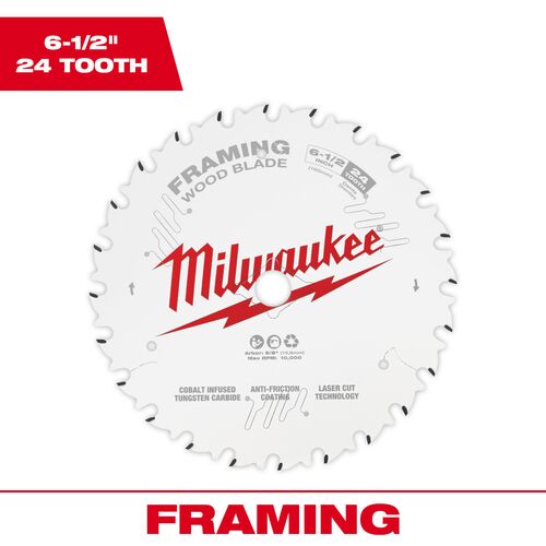 6-1/2" 24T Framing Circular Saw Blade