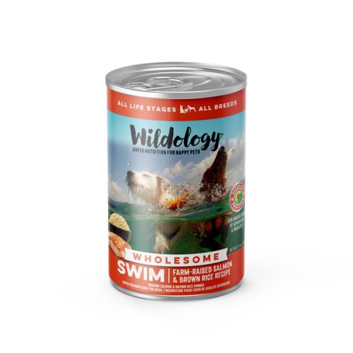 Swim Farm-Raised Salmon & Brown Rice 12 oz Canned Dog Food