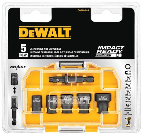 5 Piece Detachable Nut Driver Set