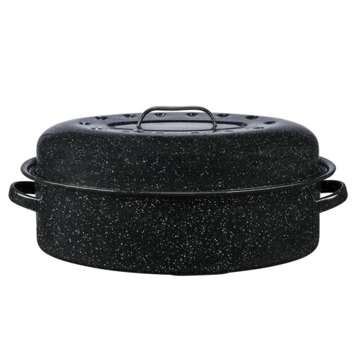 18" Covered Oval Roaster