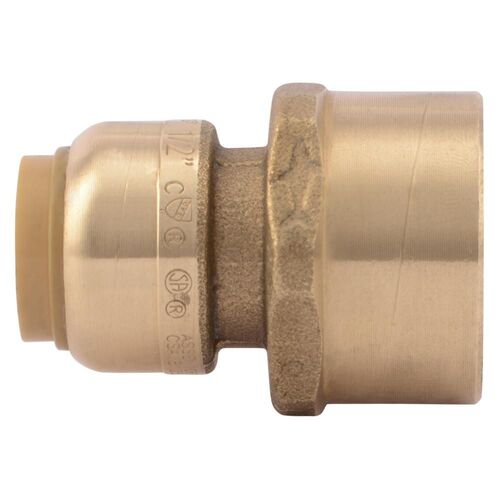 1/2" Push-to-Connect x 3/4" FIP Brass Adapter Fitting