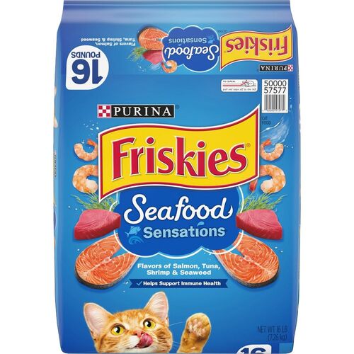 Friskies Seafood Sensations Dry Cat Food - 16 Lb