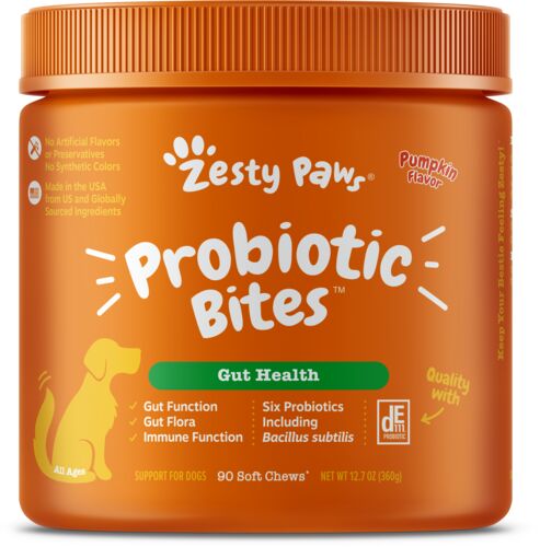 Probiotic Bites in Pumpkin Flavor - 90 Count Jar