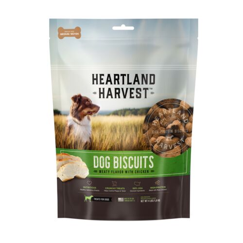 Meaty Flavor with Chicken Medium Dog Biscuits - 4 Lb