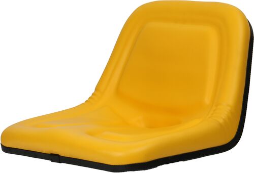 Deluxe High-Back Steel Pan Seat in Yellow