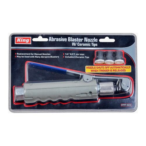 Abrasive Blaster Sandblaster Nozzle Gun With 3 Ceramic Tips