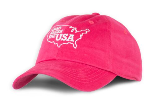 Women's Hot Pink USA Patriotic Cap