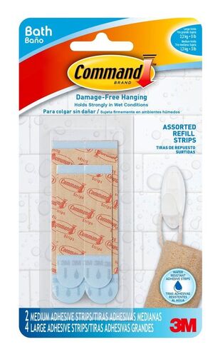 Command Assorted Water Resistant Refill Strip Kit