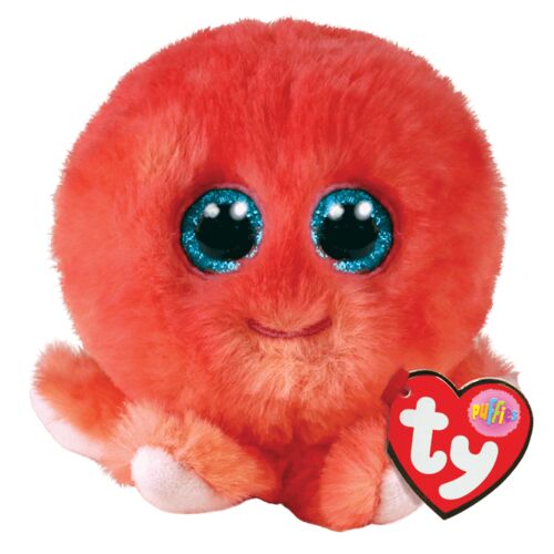 Puffie 4" SHELDON Coral Octopus Plush Toy