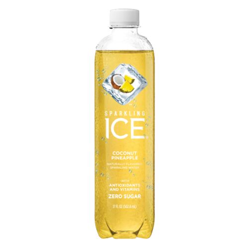 Coconut Pineapple Flavored Sparkling Water 17 fl Oz Single Bottle
