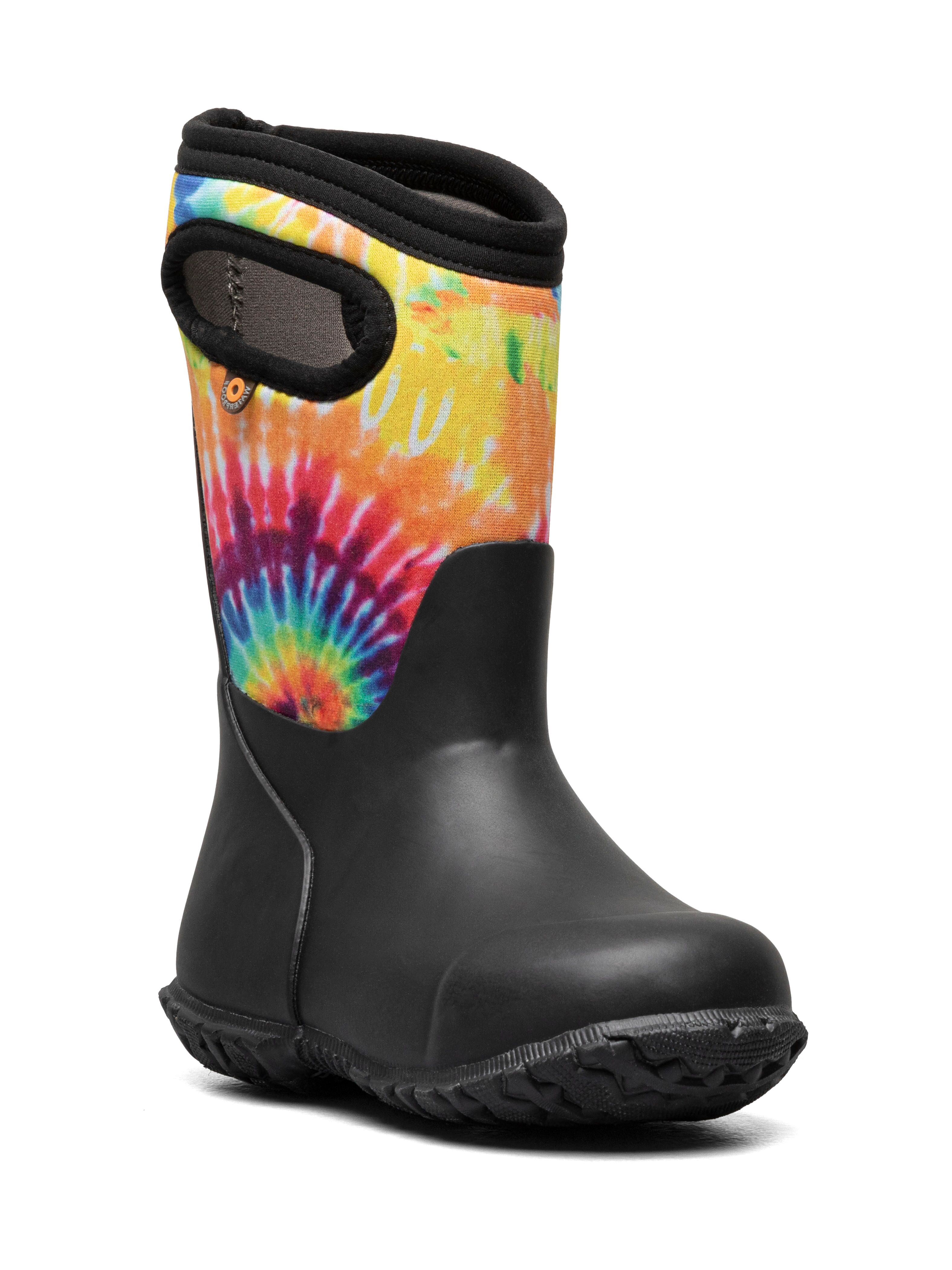 Bogs Kid Unisex Grass Tie Dye Rain Snow Boots popular 10