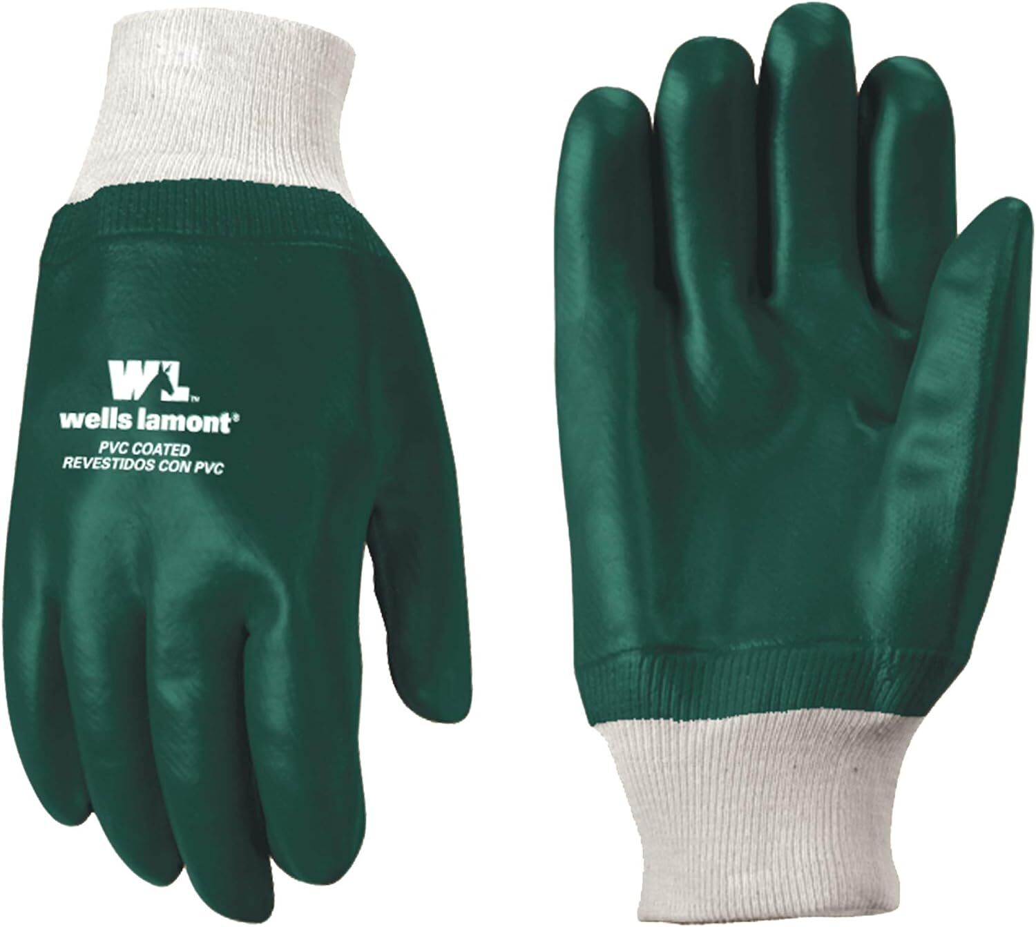 Men's PVC Lined Knit Wrist Chemical Gloves