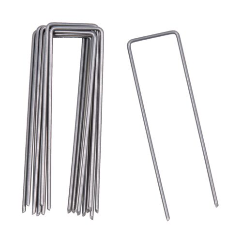 Steel 4" Landscape Fabric Pins - 75-Pack