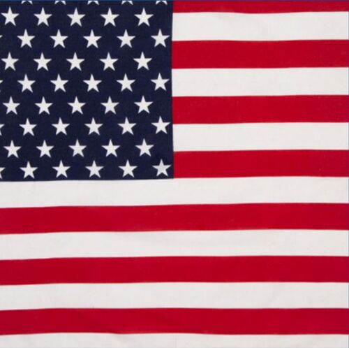 22" x 22" USA Flag Bandana