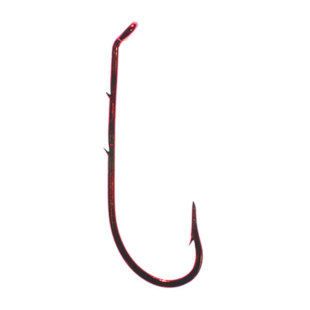 Down Eye Two Slice Baitholder Hooks in Blood Red